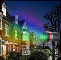 Proyector de luces de Navidad para exterior – la fachada iluminada en un minuto