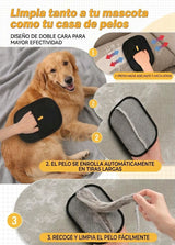 Manopla quita pelos para mascotas – sofá limpio en una pasada
