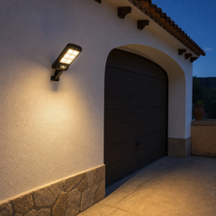 Luz solar LED con sensor de movimiento y mando – sin cables ni obras